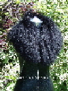 luxurious black mongolian sheepskin collar